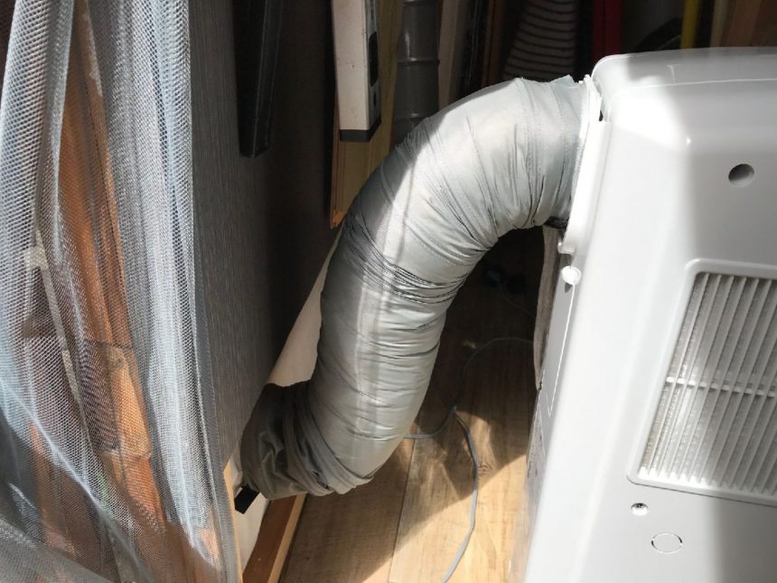 スポットクーラー ポータブルエアコン を排熱と遮熱でより涼しく。 : ミーハーのこだわり