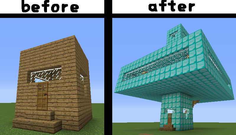 マイクラ 建材から徹底解説！仮拠点の作り方 - しかぶろぐ