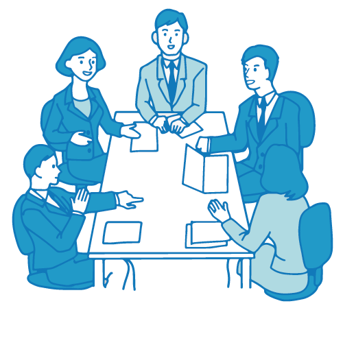 ブログ素材！商用フリー！ビジネスを連想する おしゃれ イラスト商用フリー 無料 のイラスト素材なら「イラストマンション」