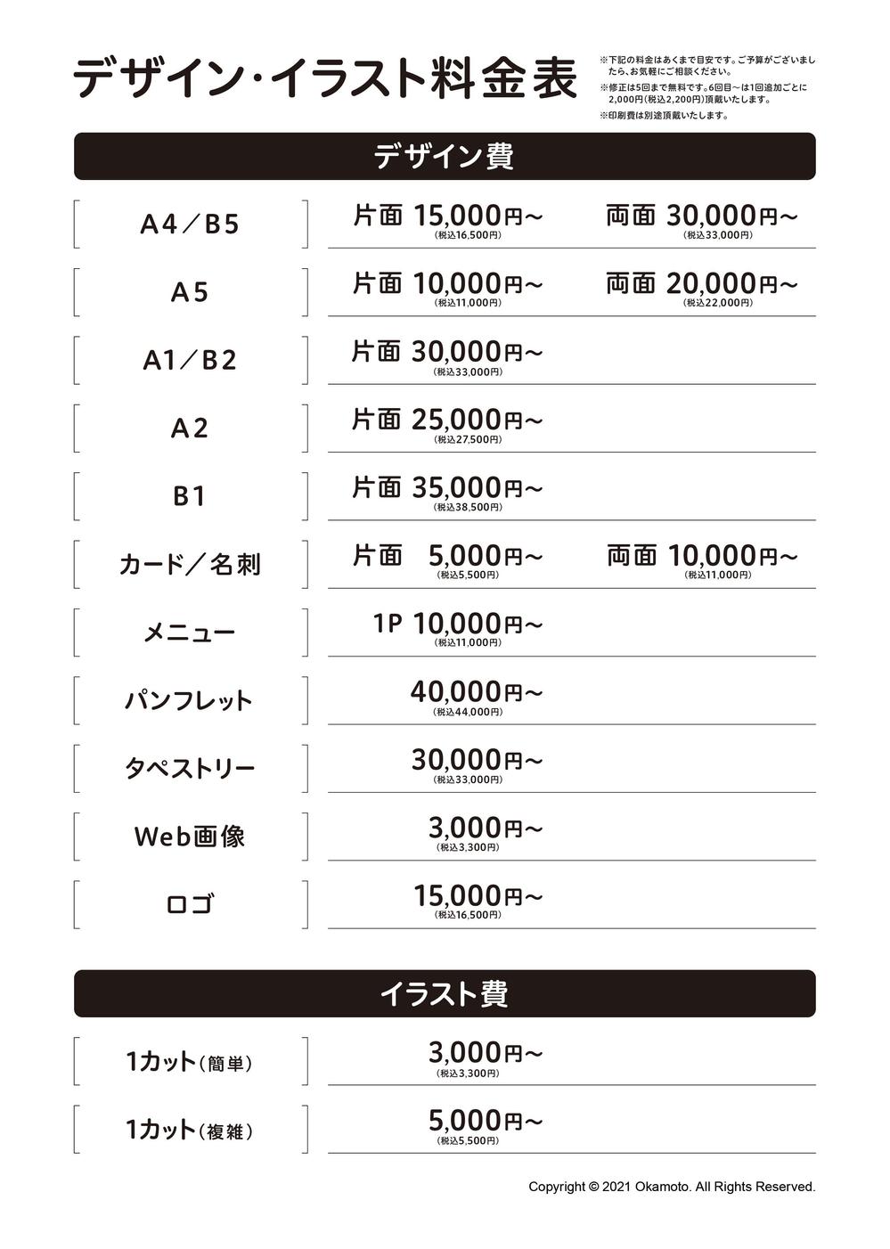 料金表を作るときに使えるチラシデザインと活用方法ラクスル
