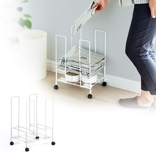 新聞ストッカー ホワイトゴミ箱・ダストボックス・ペール 通販ホームセンターのカインズ