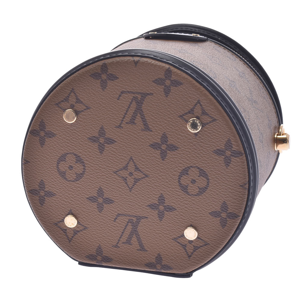 極美品 LOUIS VUITTON ルイ ヴィトン カンヌ ショルダーバッグ M43986 モノグラムリバース ブラウン ブラック 中古 65107– Casanova Vintage