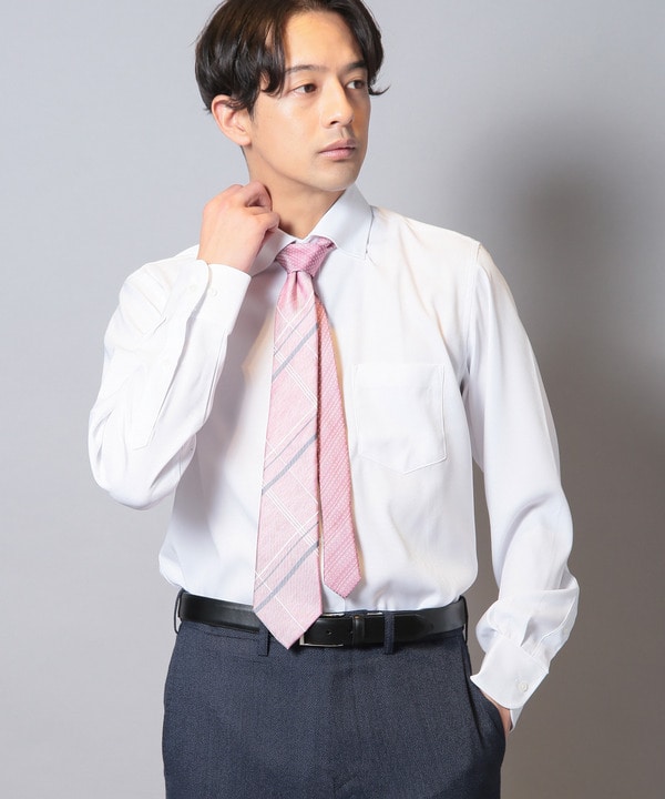 TAKA-Q 形態安定 吸水速乾 スタンダードフィット ボタンダウン長袖シャツピンク長袖 シャツ メンズ ワイシャツ ビジネス ノーアイロン形態安定 yシャツ 速乾 -靴＆ファッション通販 ロコンド〜自宅で試着、気軽に返品