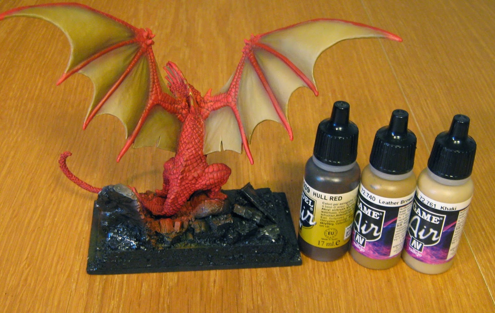 Painting this red dragon